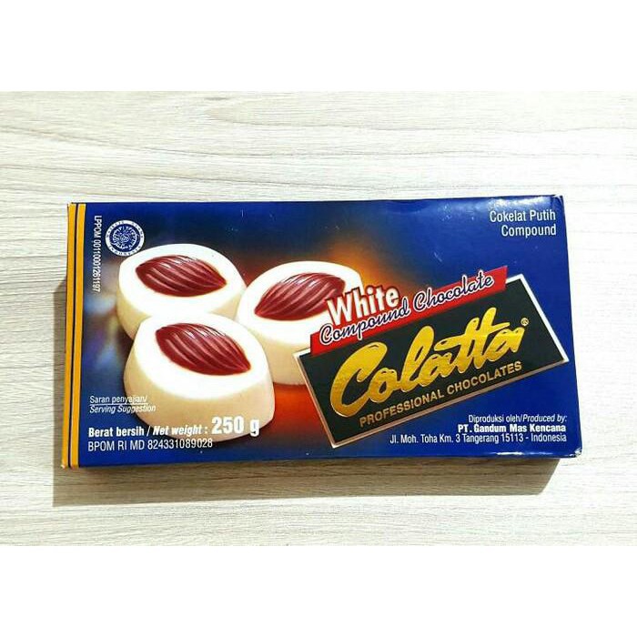 COLATTA White Compound Chocolate Coklat Batangan Putih 250 gr