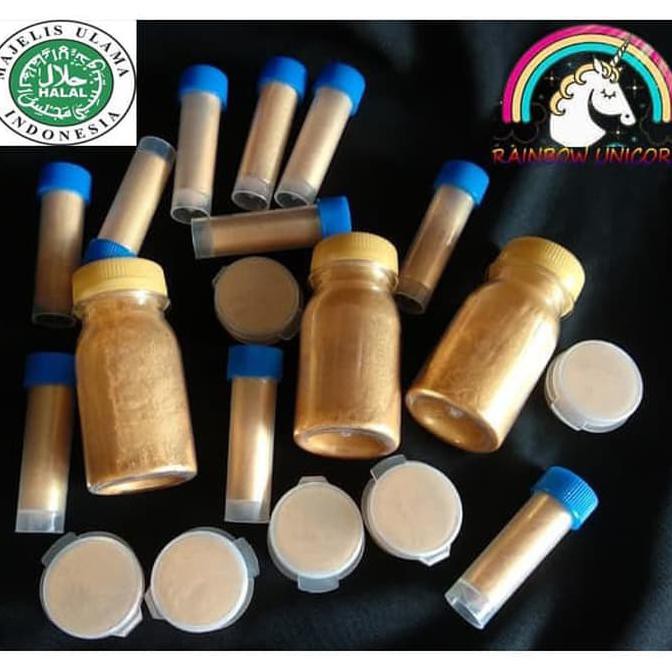 

Toko-Bahan-Kue- Ru Metallic Gold Lustre Bubuk Emas Edible Fondant Dekorasi Cake Kue 1G -Terlengkap-