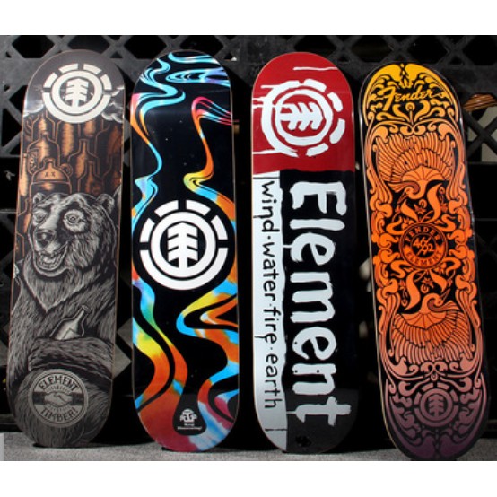 ELEMENT pro double kick tail skateboard deck Double Kick Tail Pro Deck 31 * 8Inch