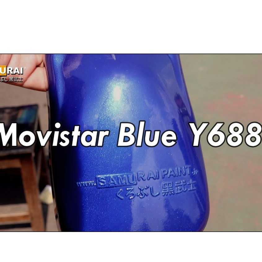 Samurai Paint Kurobushi Cat Pilox Pilok 400 ml - Moviestar Blue / Biru Metalik Yamaha (Y688*)