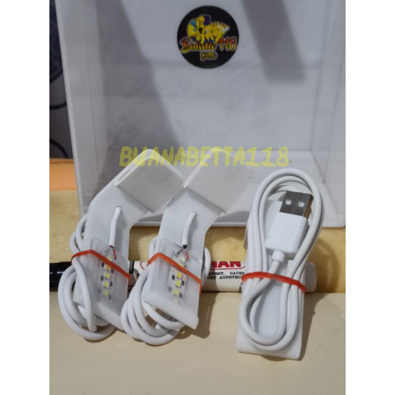 Lampu Soliter Selfie ikan / Lampu Soliter Mini /Aquarium kecil LED White Super Terang