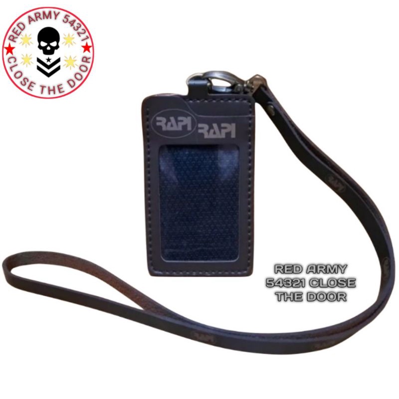 

Holder ID Card Kulit - Tali Lanyard Nametag RAPI
