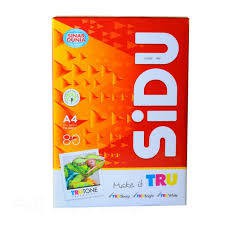 

KERTAS HVS / PRINT / FOTOCOPY SIDU A4 80 GRAM (1 RIM) termurah