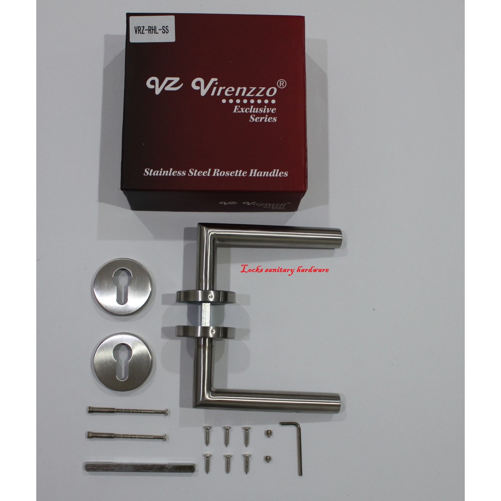 GAGANG ROSET/ROSETTE HANDLE STAINLESS MEREK VIRENZZO TIPE RHL-SS
