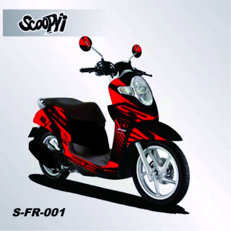 Decal sticker Scoopy new 2017 - 2020 Full Body atau full sticker body motor Scoopy