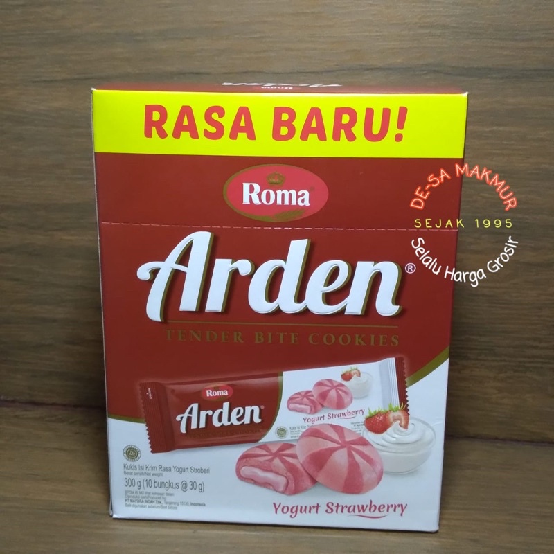 

Roma biskuit Arden Cookies Yogurt Strawberry 30g × 10pcs