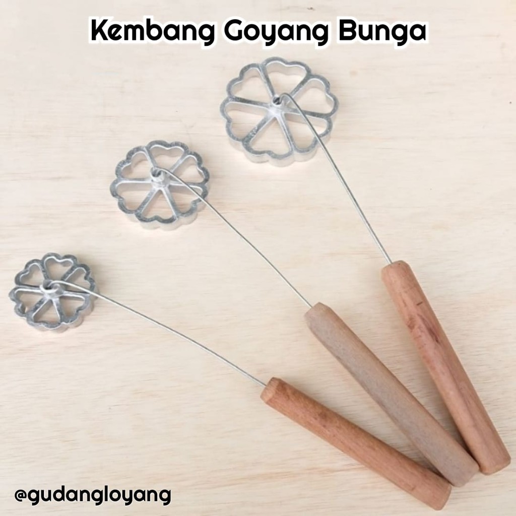 KEMBANG GOYANG ALUMINIUM MODEL BUNGA BESAR DAN TANGGUNG