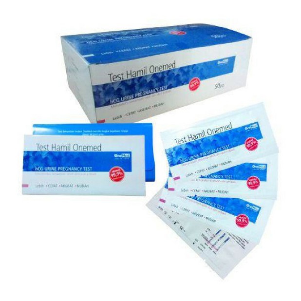 ONEMED MURAH TESTPACK HCG ALAT TES KEHAMILAN INSTANT TESPEK ONE MED hCG URINE PREGNANCY