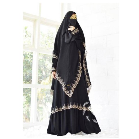 Baju Gamis Syari Syar'i Marisa Premium Busui Friendly Cantik Modis Kekinian Terbaru Jumbo Dewasa