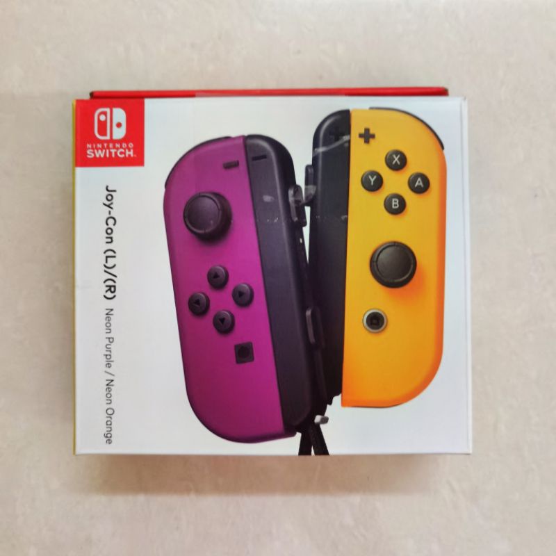 Joycon Nintendo Switch Purple Orange Ungu Oranye Joy Con Stik L R New