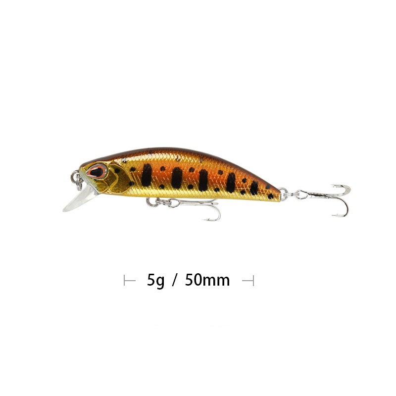 SYFishing 1Pcs New Sinking Minnow Umpan Pancing 5cm 5g Fishing Lure Bentuk Ikan Kecil Kail Swimbait Bass Bait Wobbler