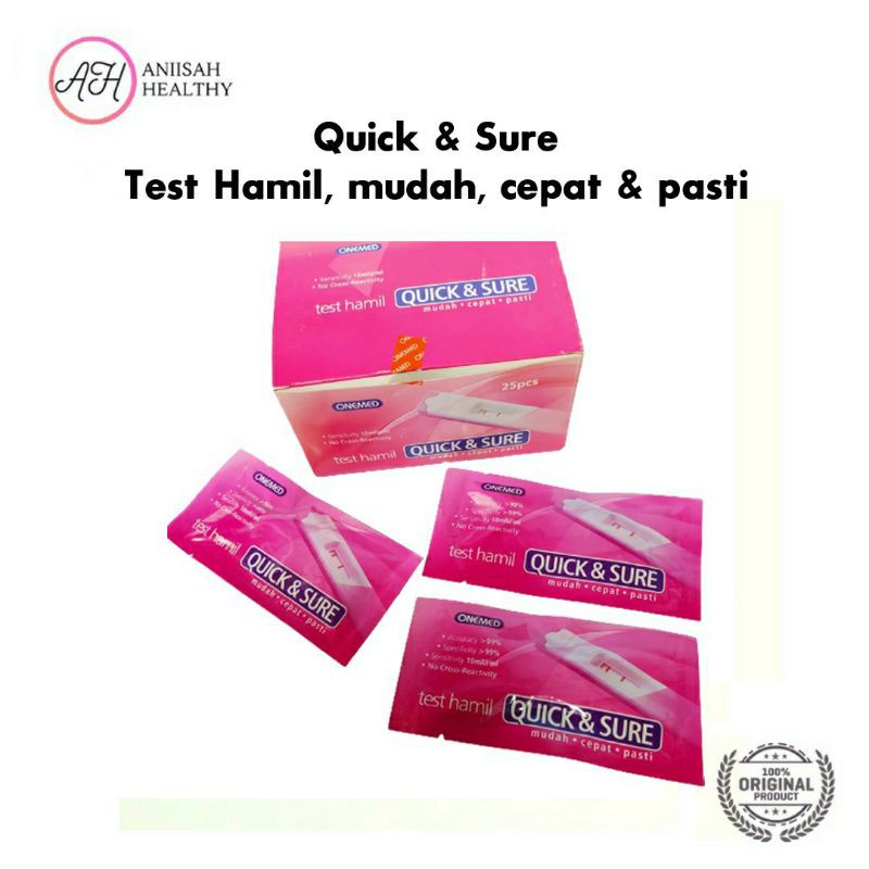 Tes Kehamilan Onemed Quick&amp;Sure &gt; Tes Hamil Cassette &gt; Testpack &gt; Tespek &gt; Pregnancy Test Stick