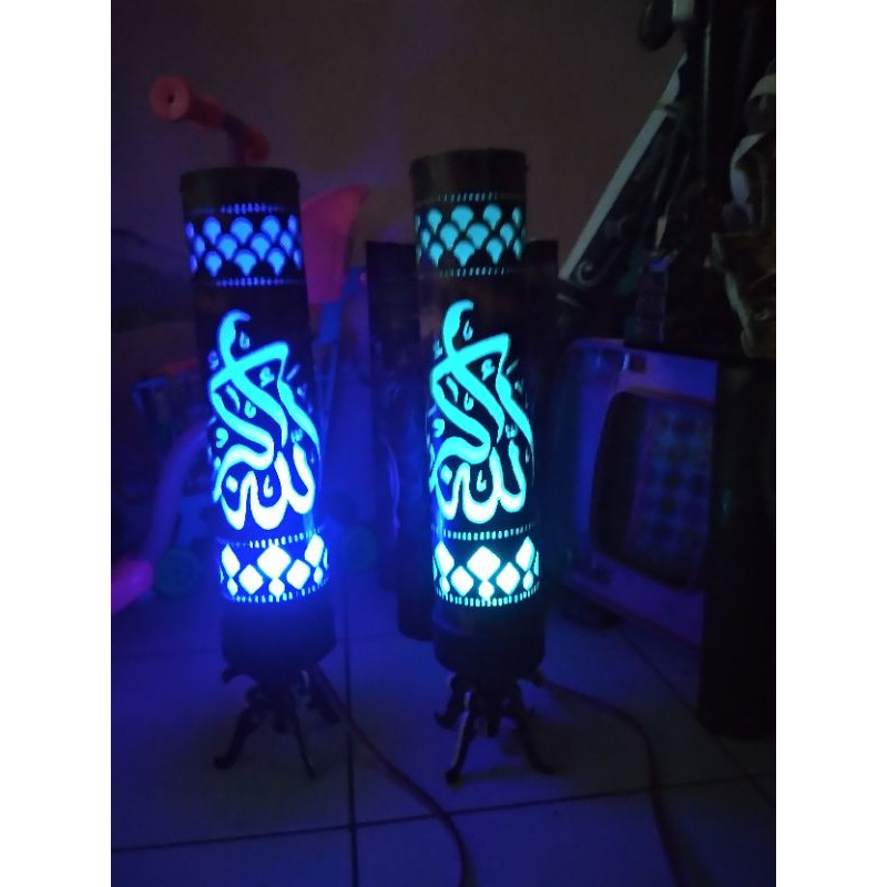 lampu hias ukir dari pipa pvc bakar