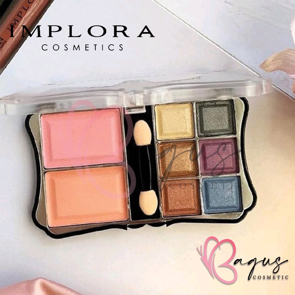 ⭐BAGUS⭐ IMPLORA EYESHADOW KUPU KUPU | Summer / Midnight Eyeshadow Palette / 7007