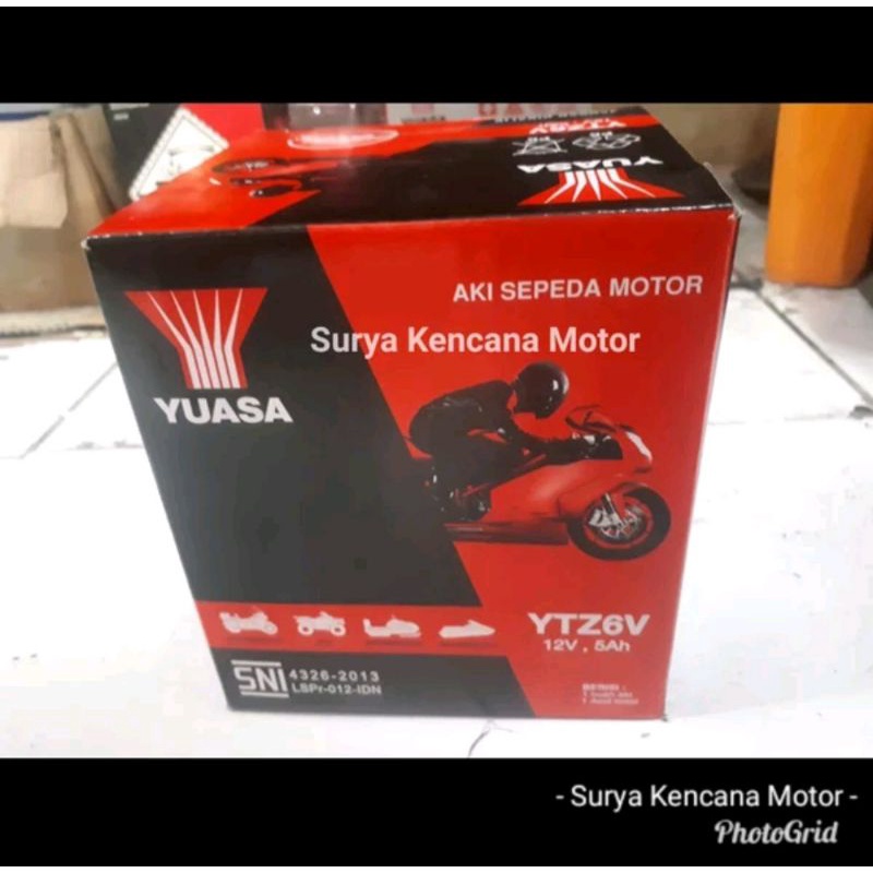 Aki accu kering Yuasa YTZ6V Honda Vario 125 PCX CB125R Beat ISS