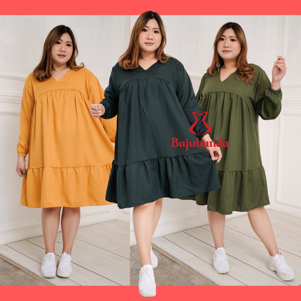 LD 120 TUNIK JUMBO BIG SIZE BAJU WANITA HIKARI