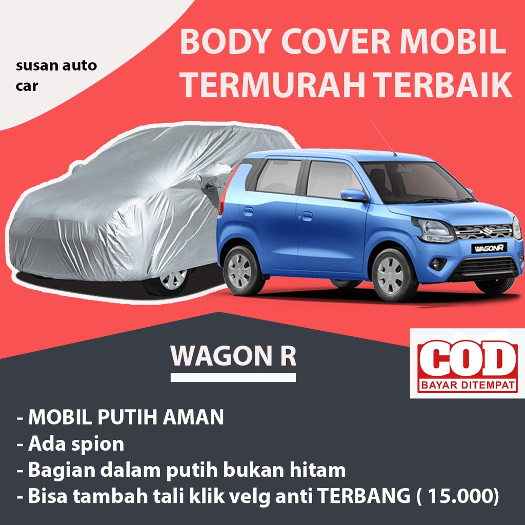 RC12A Cover Mobil / Sarung mobil Wagon r / Karimun Wagon R / Cover Wagon R / Wagon R Mantel Pelindun