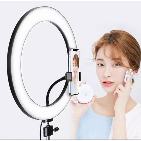 Ring Light 26 Cm Selfie Livestream and Tiktok With 3 colour LED Non Tripod