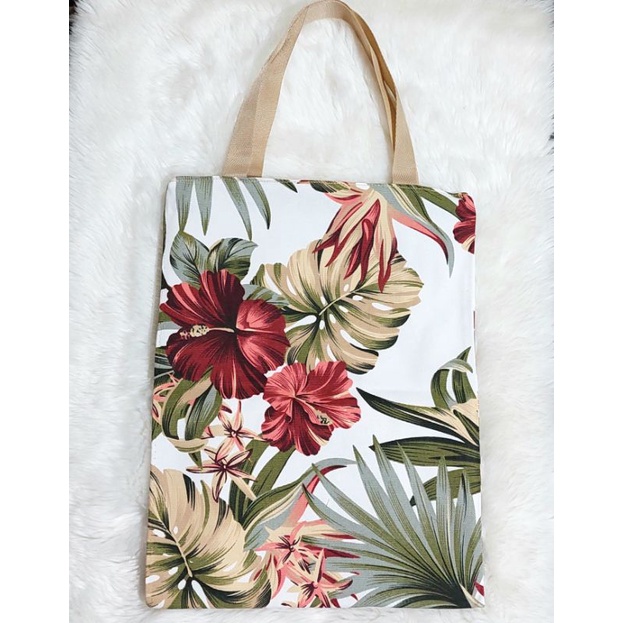 Tote Bag Kanvas Tas Totebag Selempang Jinjing Bahu Belanja Shopping Bag Canvas Motif