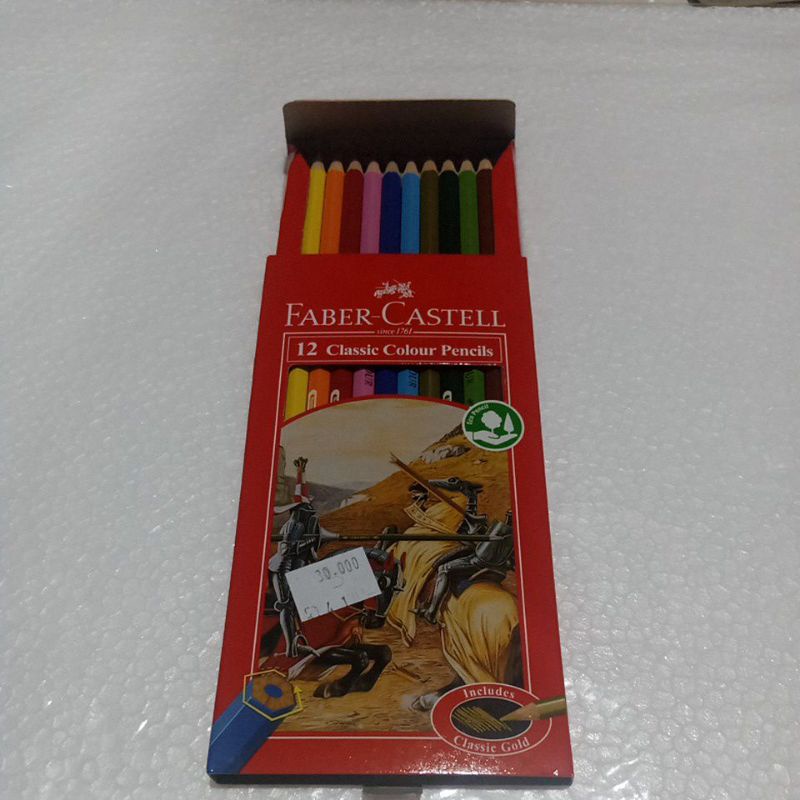 

PENSIL WARNA FABER-CASTELL 12 PANJANG / CLASSIC COLOUR PENCILS 12L