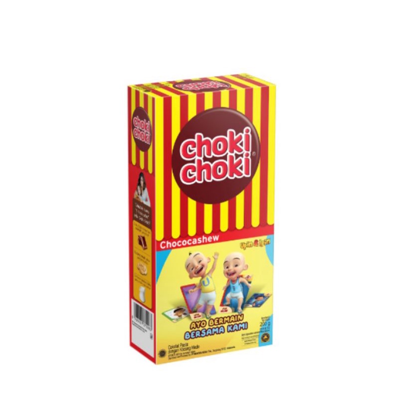 BOX - Makanan Anak Snack coklat Chocolate stick Mayora CHOKI CHOKI Coki Free Firegt Isi 20 Pcs