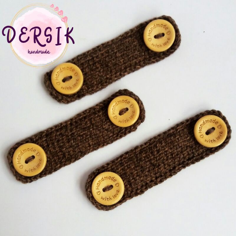 pengait masker rajutan konektor masker connector ear saver tali