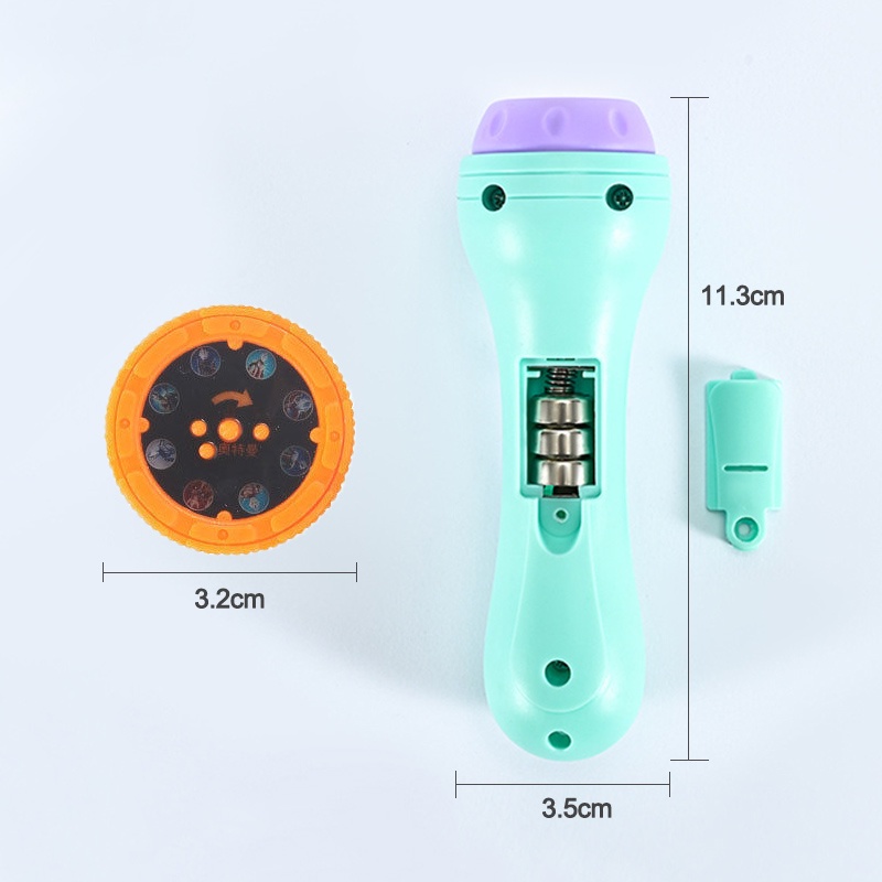 Mainan proyektor anak Senter Lampu Malam Dengan 24 Gambar/Mainan Anak Senter Proyektor/Senter mainan anak/Senter proyeksi multi-pola  L214