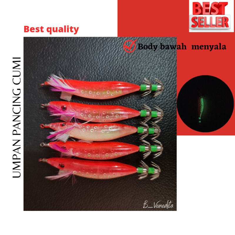Umpan pancing udang umpan pancing cumi laut bentuk udang seawood best quality