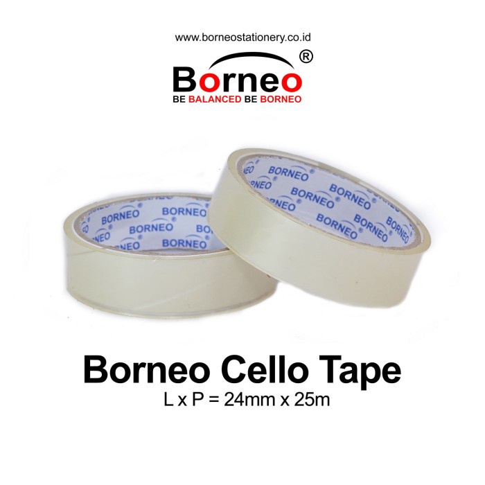 

Borneo Cello Tape / Selotip 24 mm x 25 m