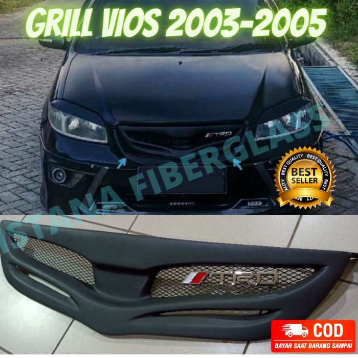 grill vios 2003 2004 2005 custom grill vios terbaru gratis emblem trd