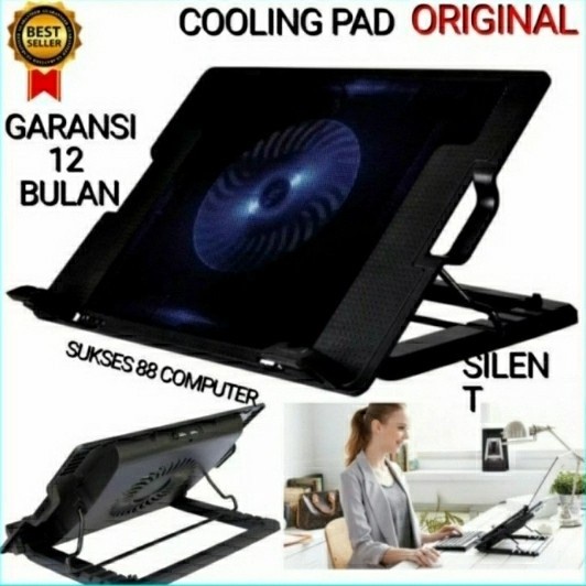 M-Tech Original Ergostand MT-08 Cooling Pad Kipas Pendingin Laptop