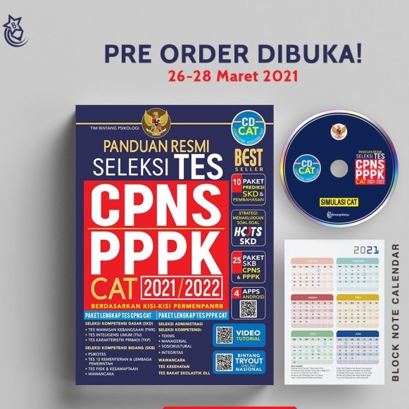 Panduan Resmi Seleksi Tes CPNS PPPK CAT 2021/2022 Baru dan Original