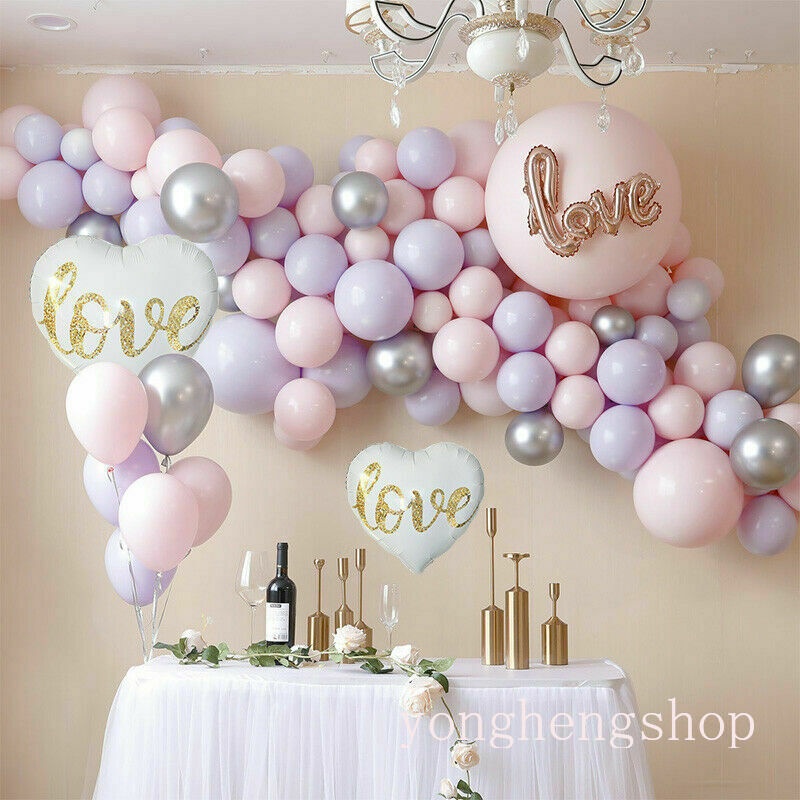 Balon Foil 36 / 18 Inci Motif Mr &amp; Mrs Untuk Dekorasi Pernikahan / Valentine / Acara Fotografi