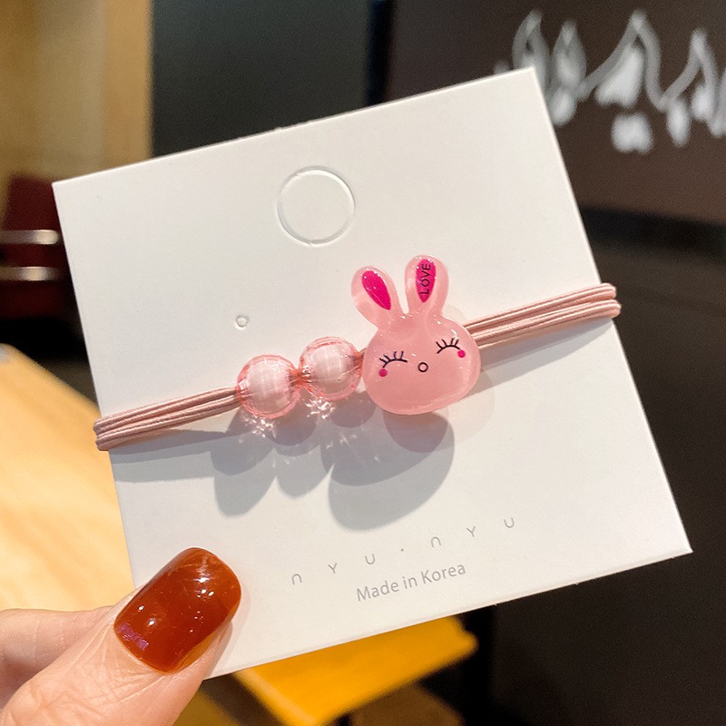 Grosir - F925 Kuncir Rambut Karakter / Women Hair Tie / Karet Rambut Lucu / Ikat Rambut Wanita-Rabbit
