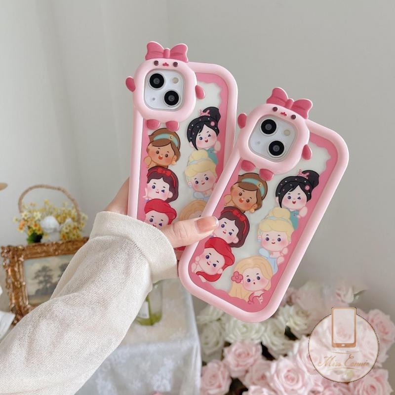 Soft Case TPU Motif Kartun Disney Princess Untuk iPhone 11 Pro MAX 6 6S Plus 8Plus 7Plus XR 14 13 12 Pro MAX X XS MAX SE 2020