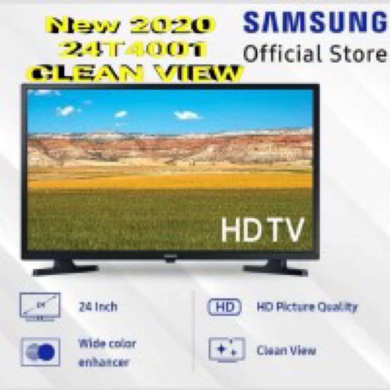 SAMSUNG LED TV 24 inch UA24T4001AR - 24T4001 HDMI USB MOVIE NEW 2020