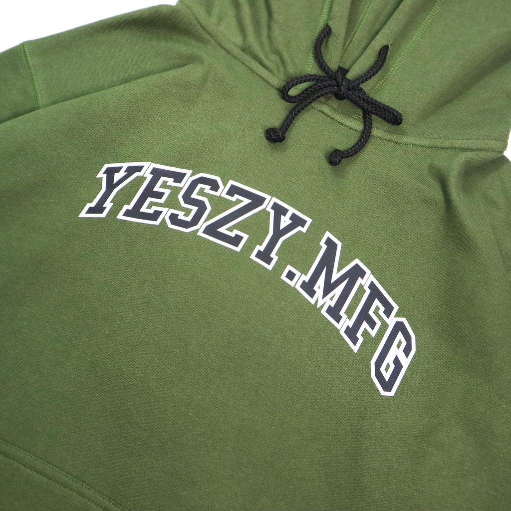 YESZY.MFG Hoodie Olive Almighty F. BW