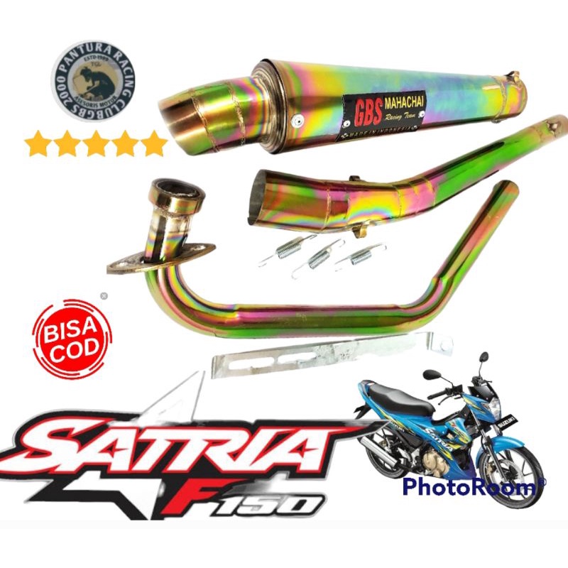 knalpot racing kerucut kou satria fu full bunglon