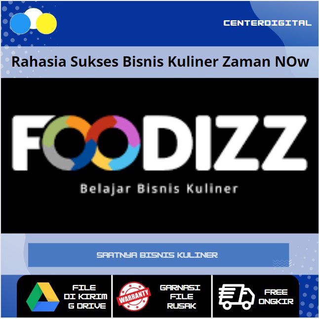 ECOURSE KURSUS FOODIZZ - BISNIS KULINER LEWAT GADGET - PELUANG BISNIS KULINER KEKINIAN