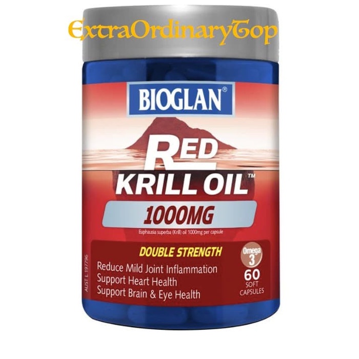 TERBARU Bioglan Red Krill Oil 1000mg 60 kapsul