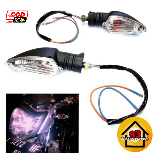 (LSM2) Lampu Sein Sen Model Vixion old new Mini variasi megapro Cb150 NVL KLX Byson Ninja Verza