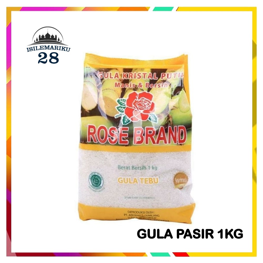 

ROSE BRAND Gula Pasir Tebu Kuning 1 kg