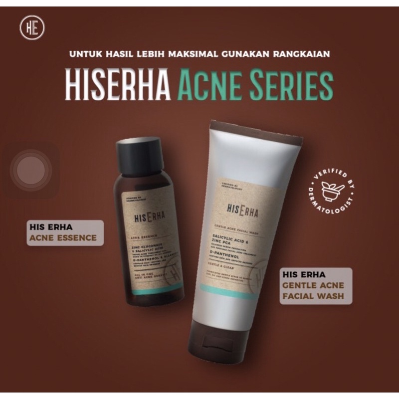 Hiserha gentle acne facial wash 100 gram ( sabun muka jerawat pria )