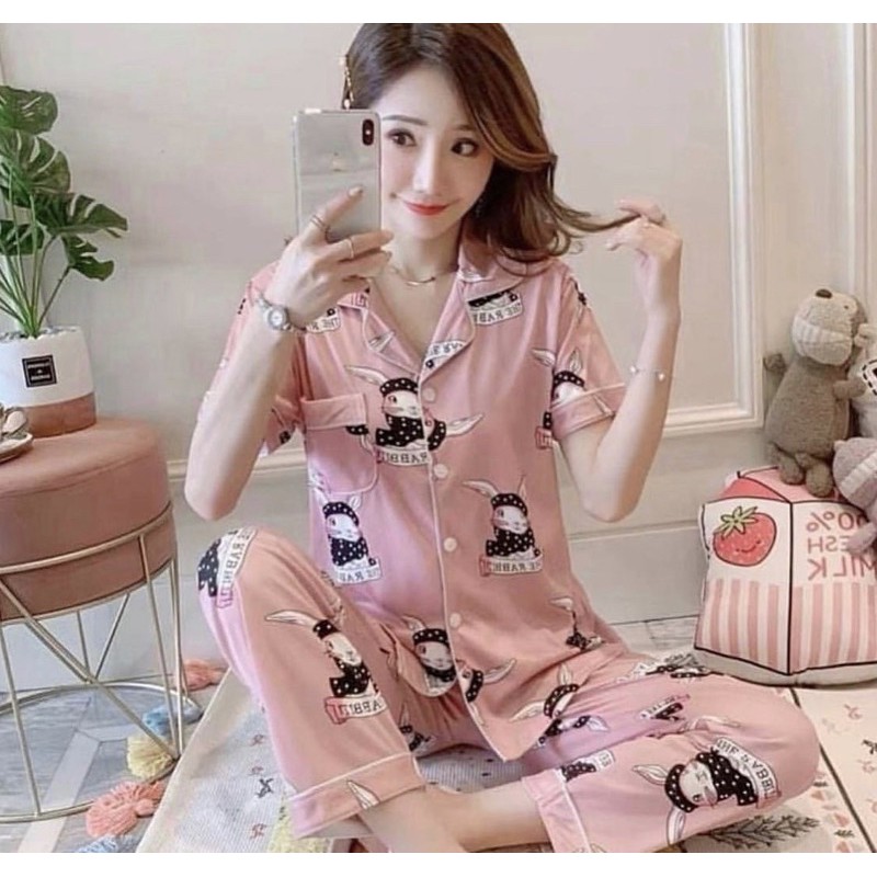 SALE PROMO BAJU TIDUR / Clearance sale piyama / piyama / pajamas wanita / baju tidur katun spandex