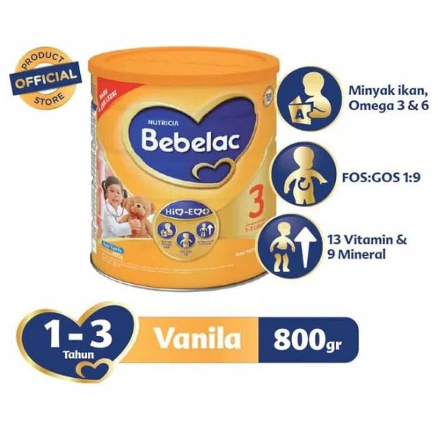 BEBELAC 3 800GR ( 1 - 3 TAHUN )