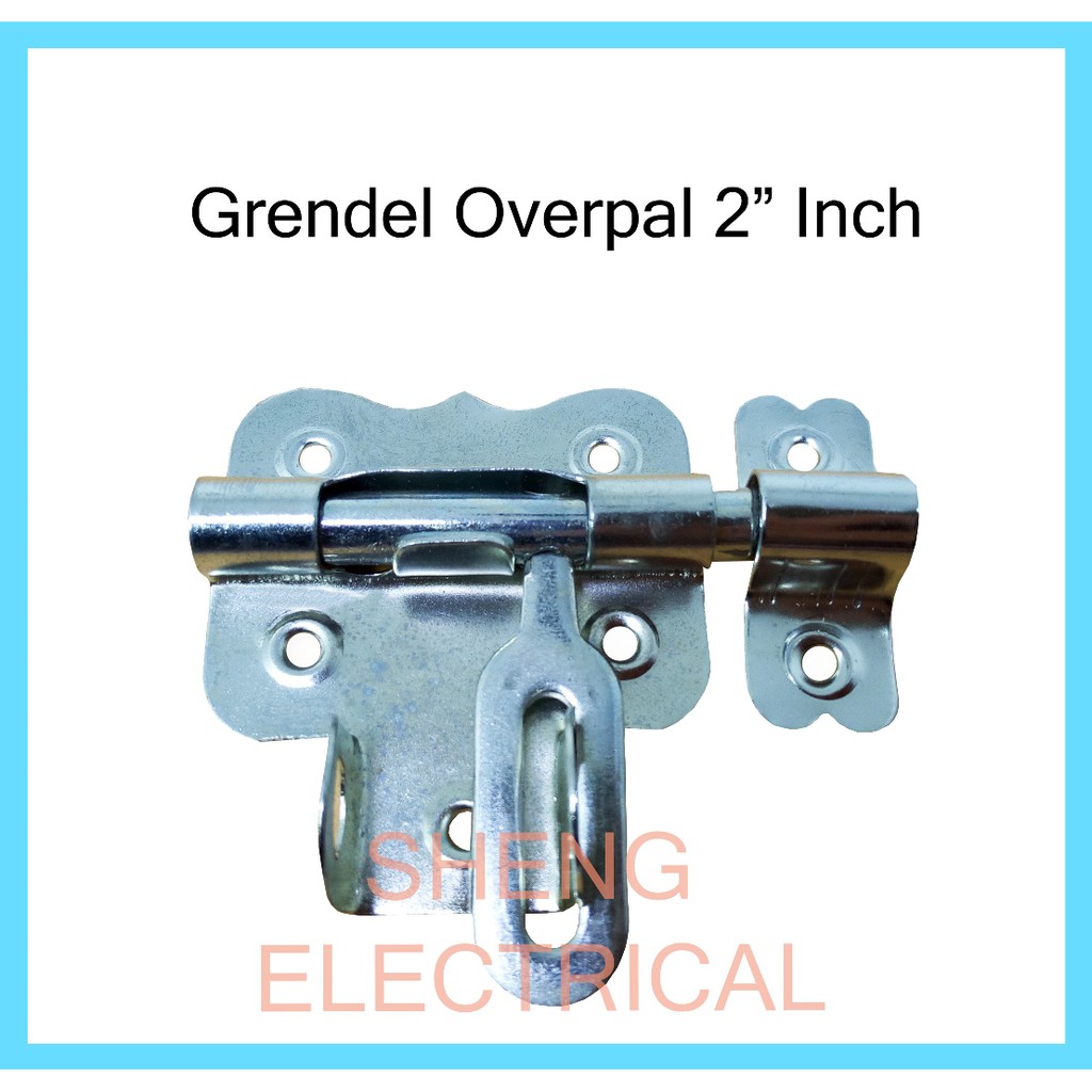 Grendel Overpal 2 Inci In Gembok Slot  Pengaman Pintu 