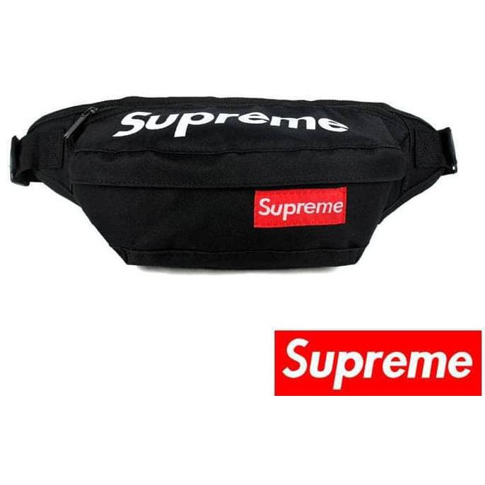Si009 Waist Bag Supreme/Tas Pinggang/Tas Selempang/Tas Dada Unisex - Hitam