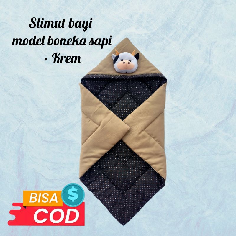 Selimut bayi boneka sapi Selimut perlengkapan bayi