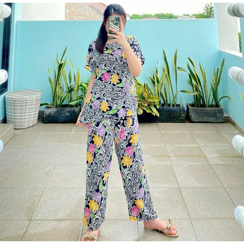 SETELAN KENCANA UNGU ORIGINAL / PIYAMA KENCANA UNGU / PIYAMA MODERN / SETELAN BAJU TIDUR CANTIK