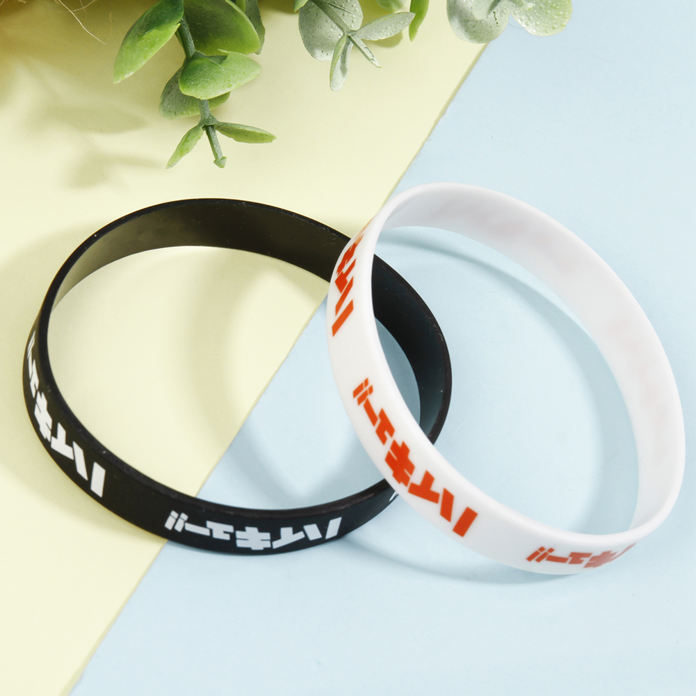 2Pcs Anime Haikyuu!! Bracelet Punk Style Braided Leather Bracelet Unisex